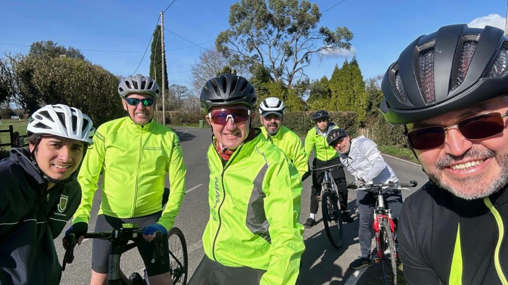 The cyclists for the coast to coast fundraiser