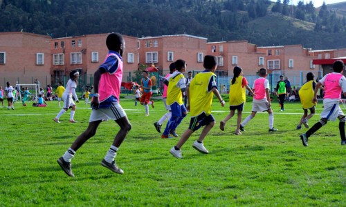 We promote vital skills for children through football