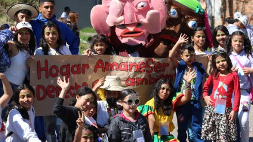 Venezuelan children in Bogota with YMCA