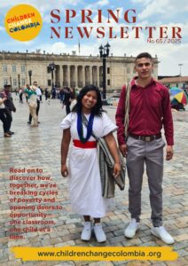 spring newsletter children change colombia
